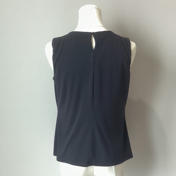 Sleeveless Petite Pleated Neck Cami Blouse - LP - Picture 3 of 4